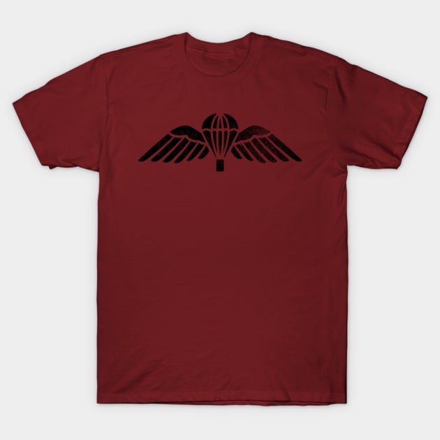 British Paratrooper Wings (distressed) T-Shirt by TCP